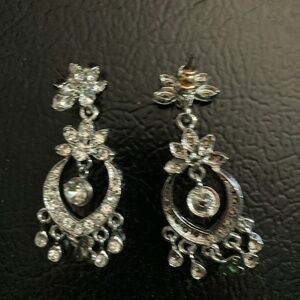 Indian rhinestone earrings
